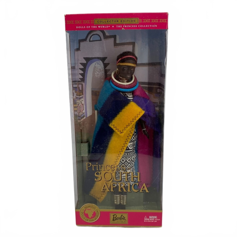 Barbie Princess of South Africa Blue Yellow Fashion Toy